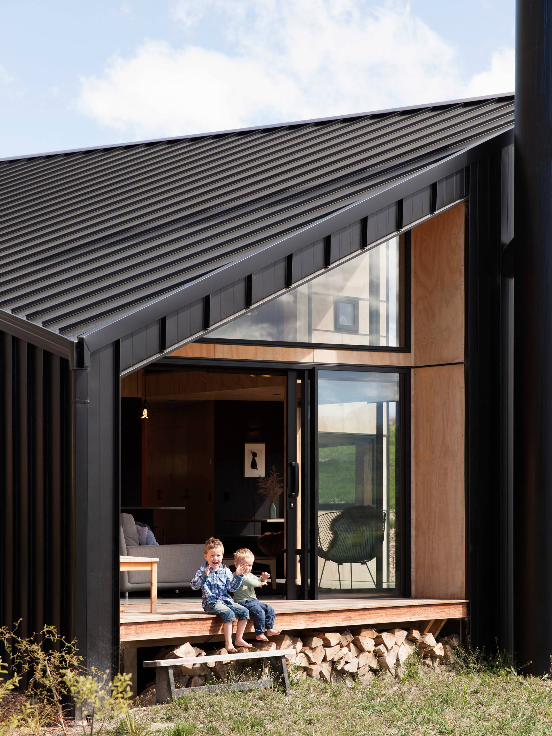 Houzz Новая Зеландия: Дом-корабль высоко над уровнем моря