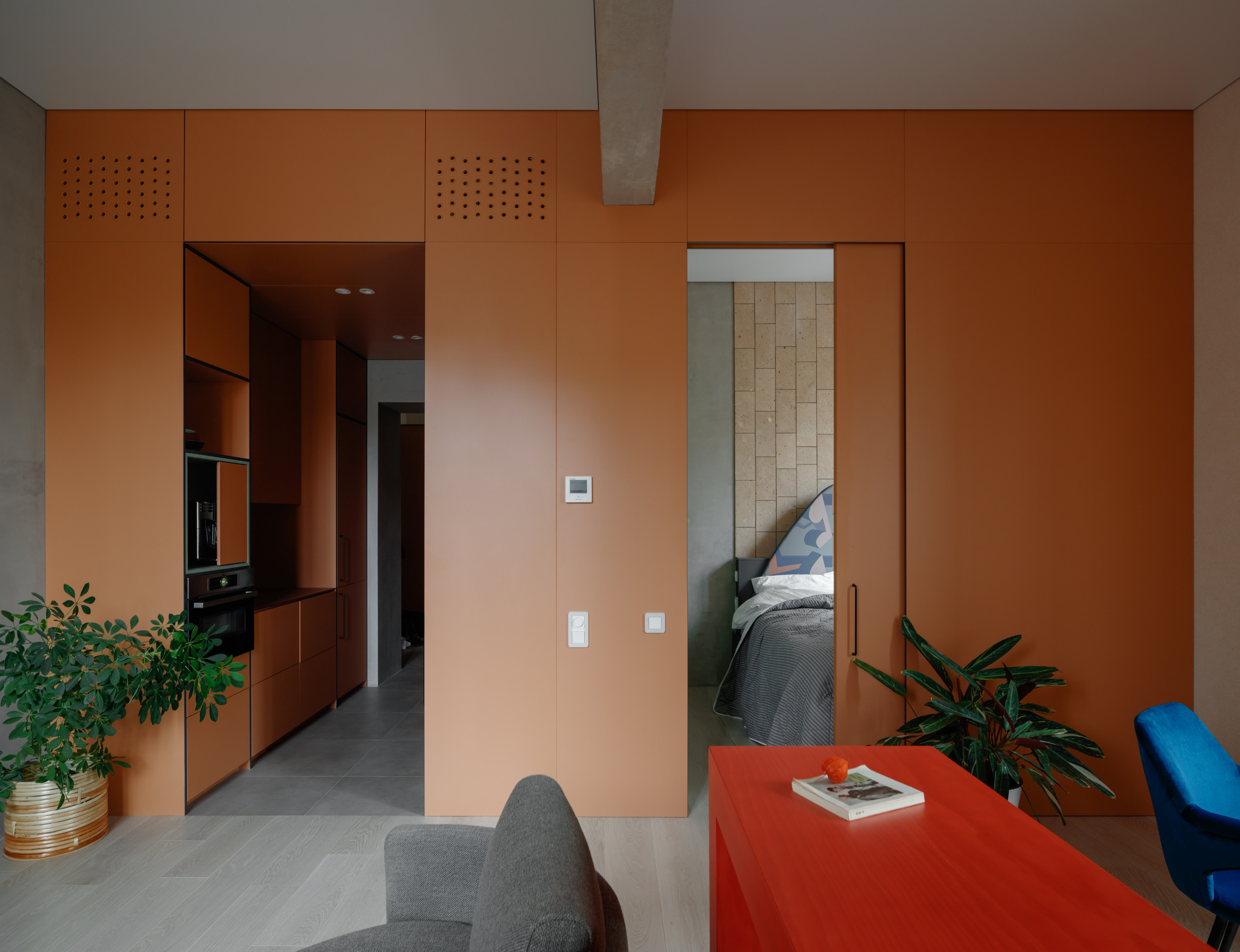 Houzz тур: Яркие апартаменты почти без стен