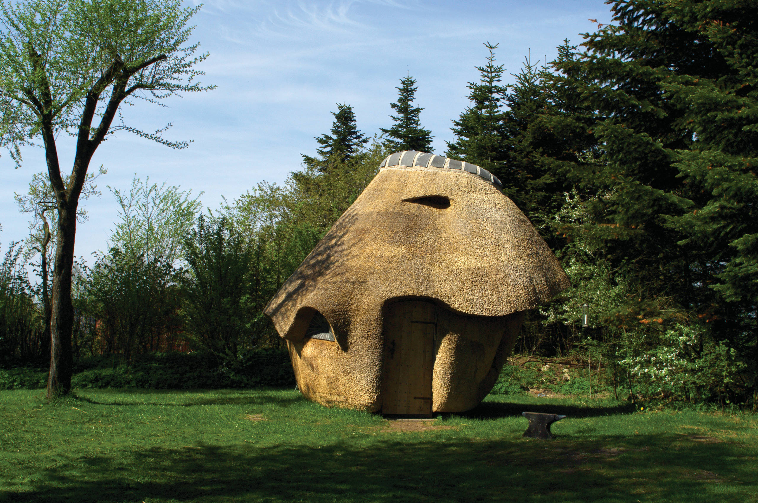 Houzz Дания: Сауна с камышовой крышей