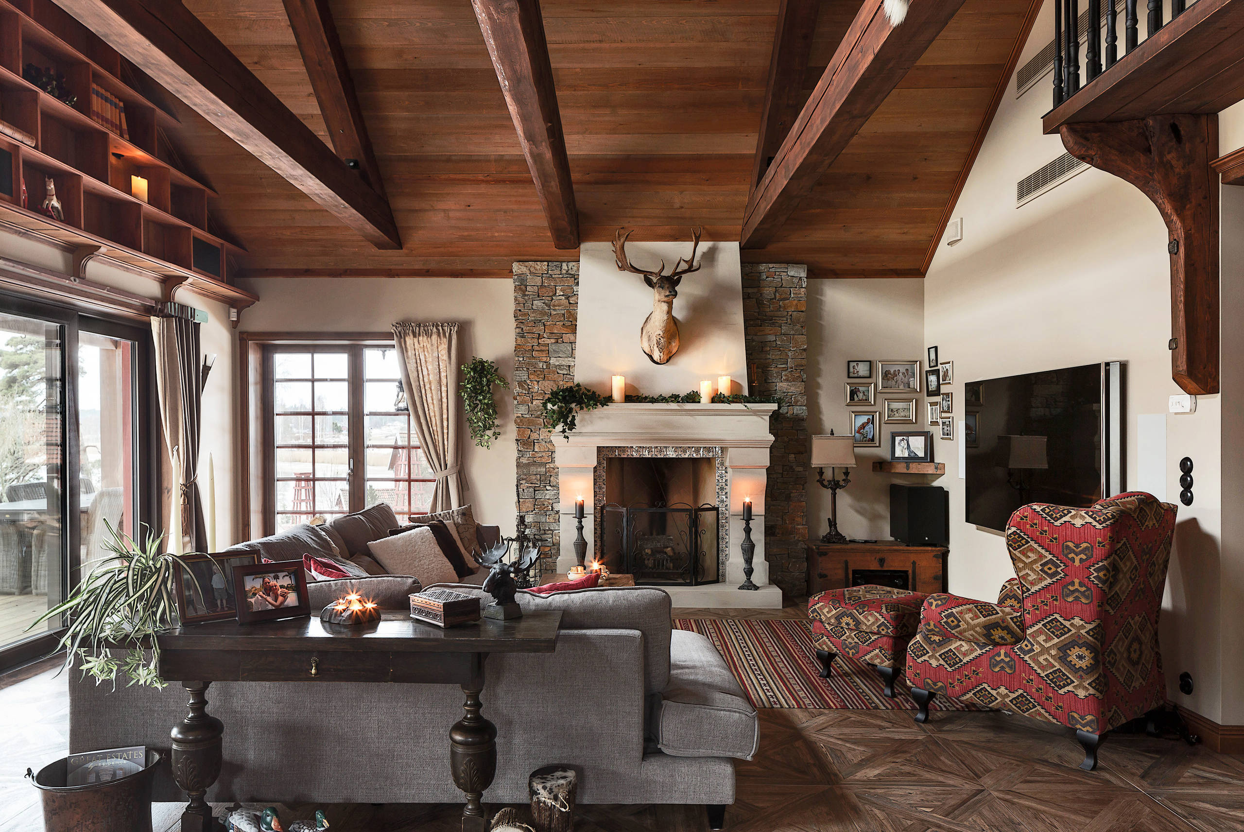 Houzz Швеция: Ранчо с дранкой… под Стокгольмом