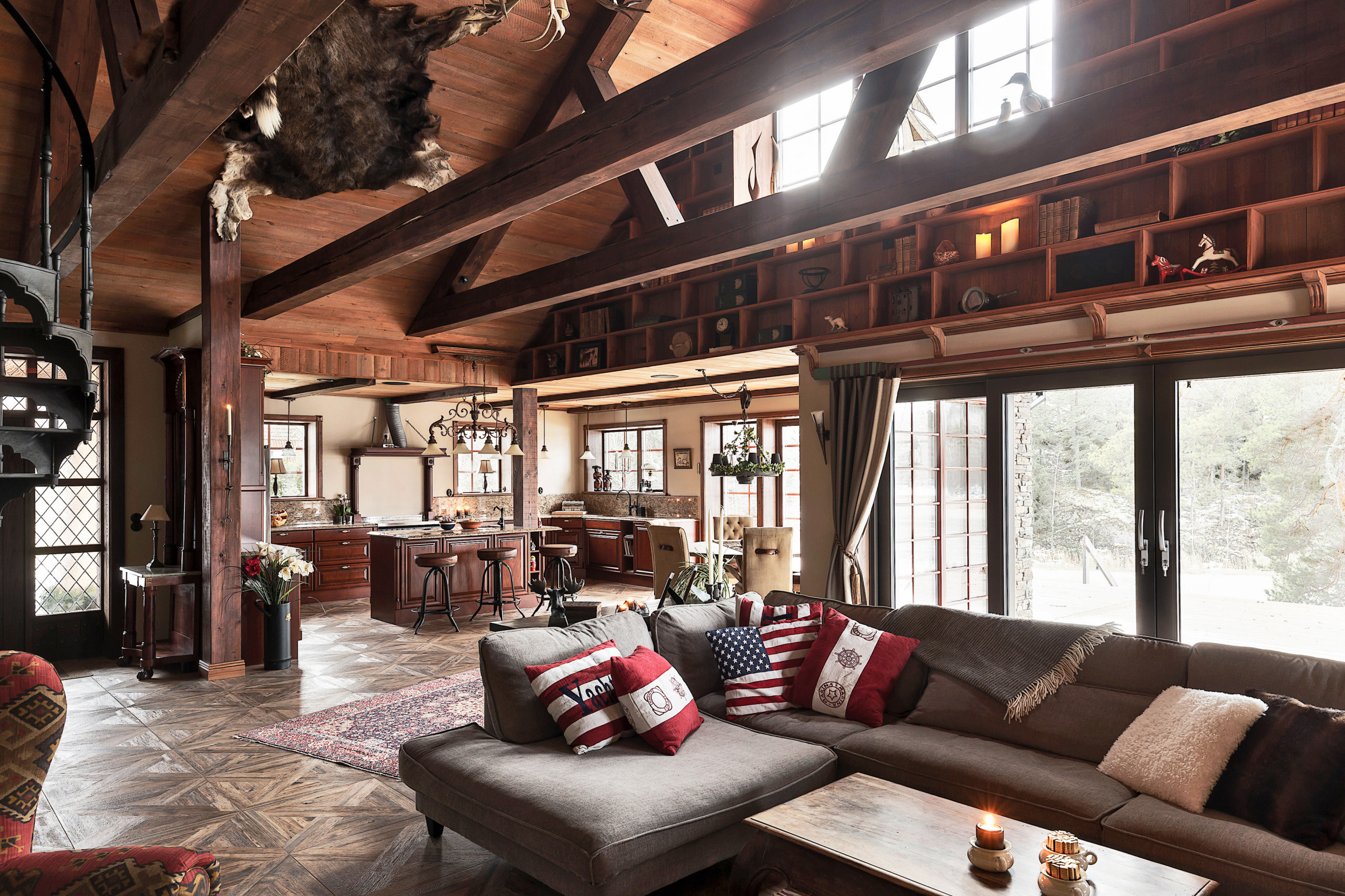 Houzz Швеция: Ранчо с дранкой… под Стокгольмом