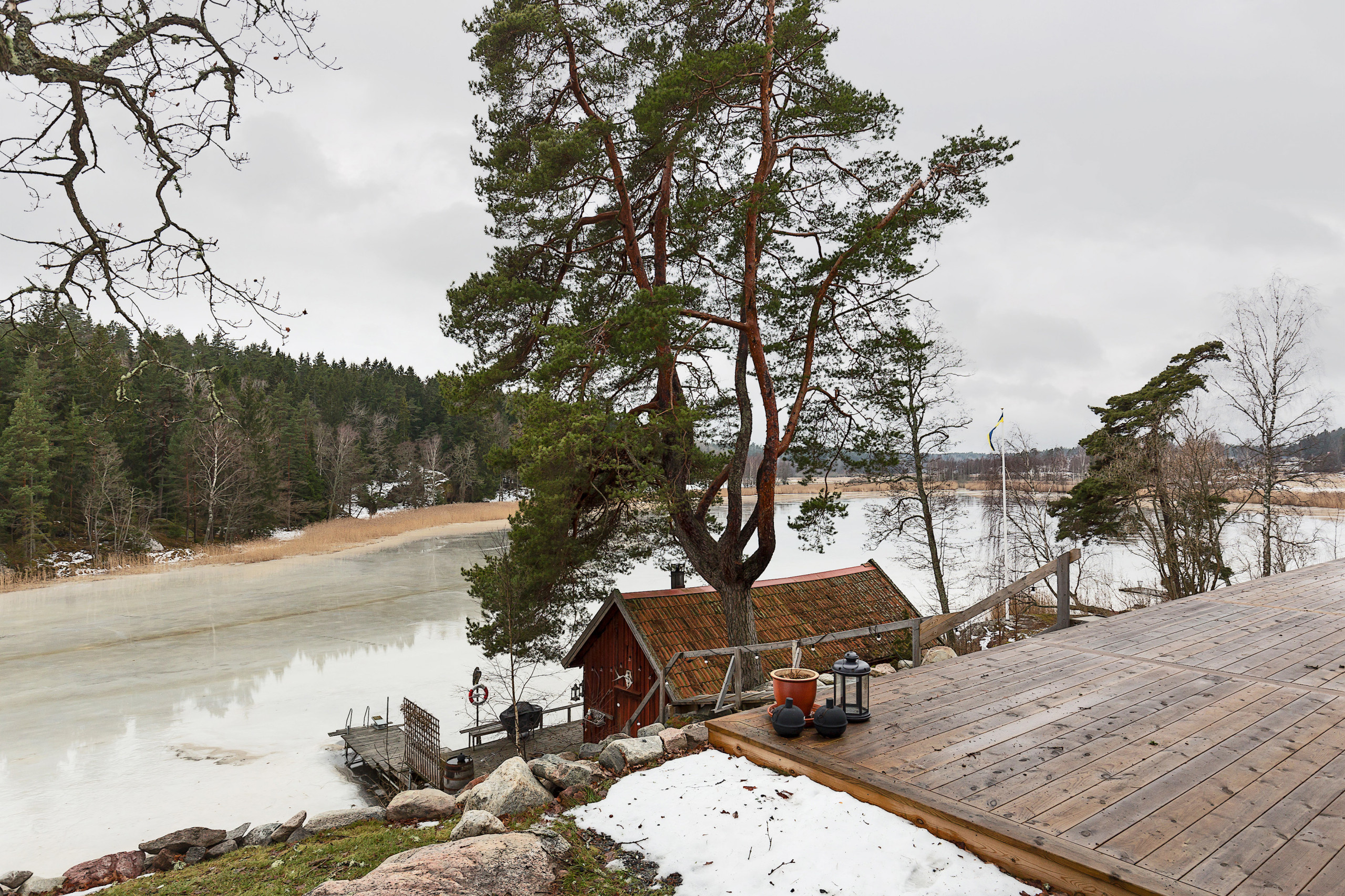 Houzz Швеция: Ранчо с дранкой… под Стокгольмом