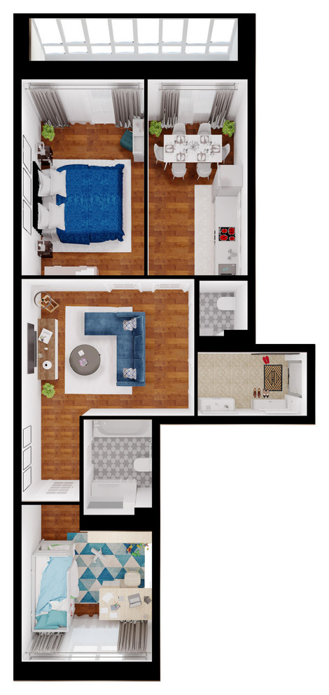 Личный опыт: Зачем мы рисовали интерьер на стенах и полу