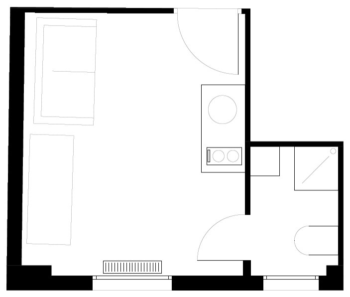 До и после: Минимализм на 13 кв.м в Париже