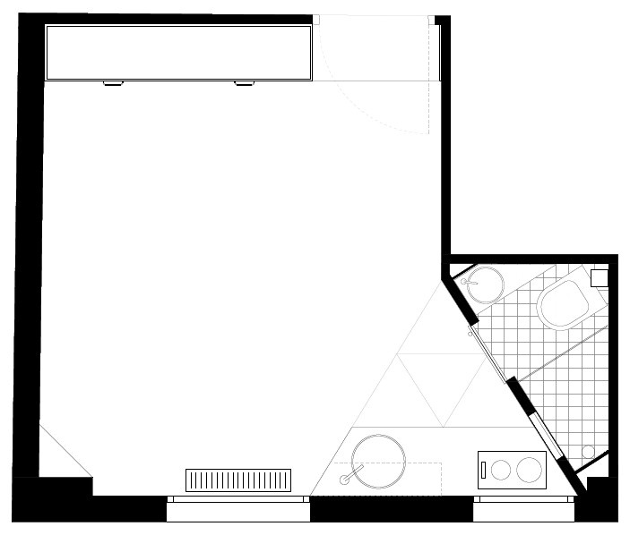 До и после: Минимализм на 13 кв.м в Париже