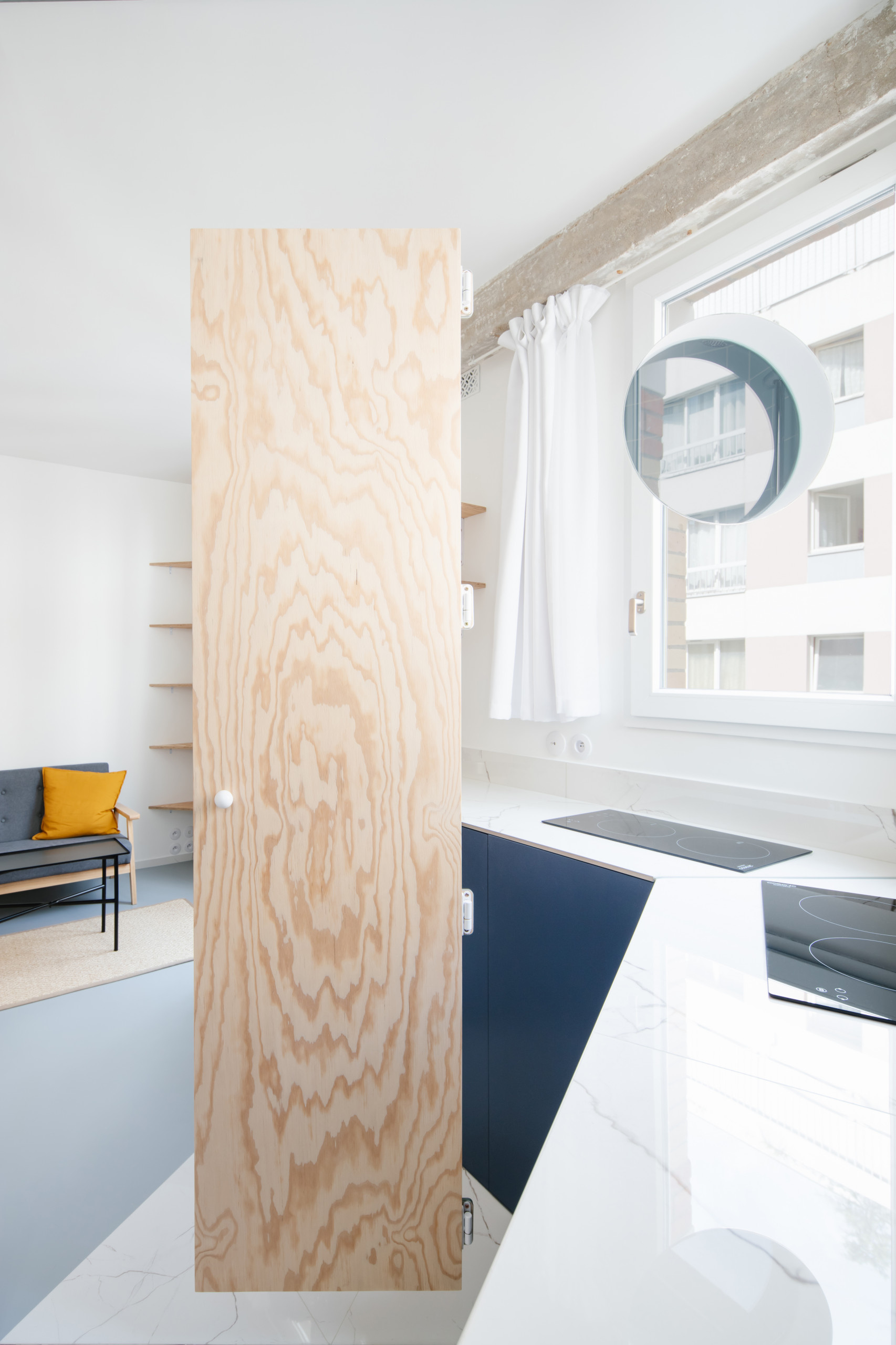 До и после: Минимализм на 13 кв.м в Париже