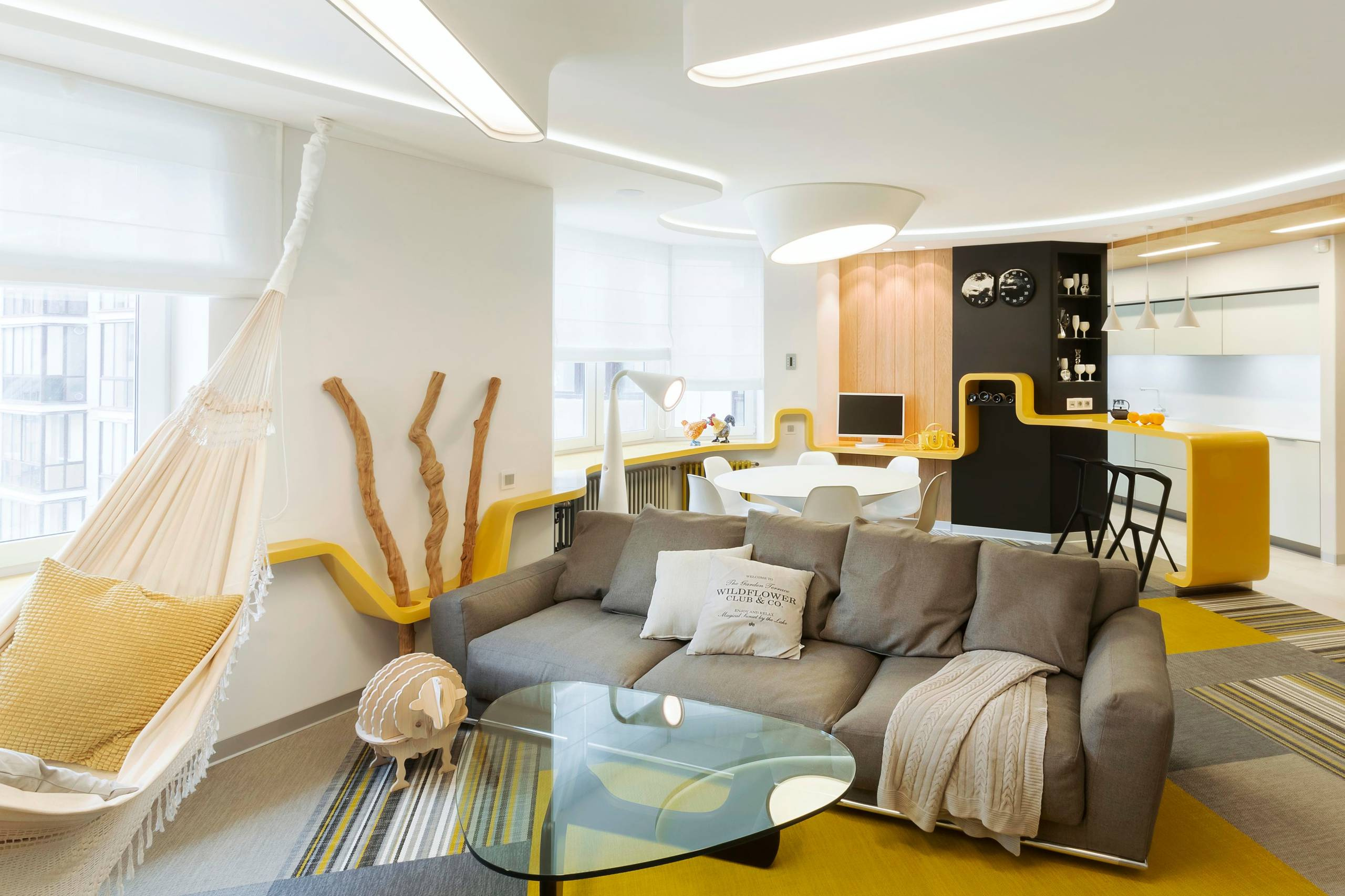 Houzz тур: Квартира с жёлтыми акцентами в Екатеринбурге