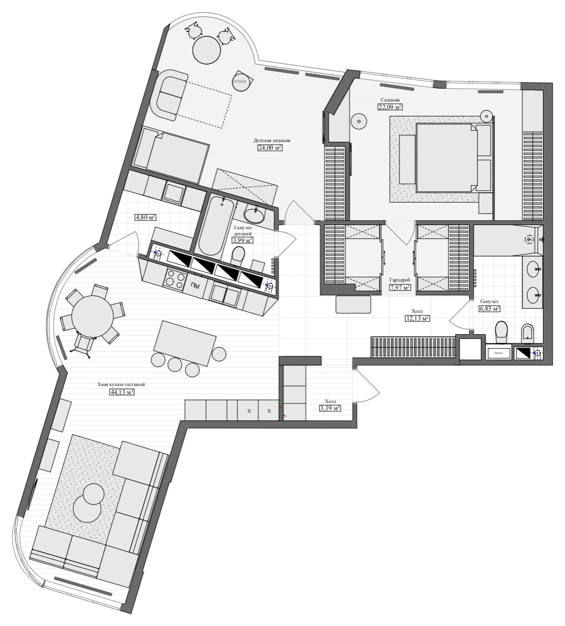 Houzz Украина: Квартира с видом на Днепр