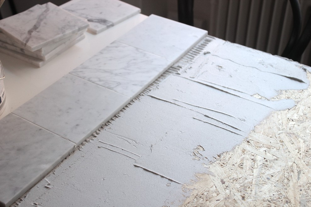 DIY: Входной коврик «под мрамор» своими руками