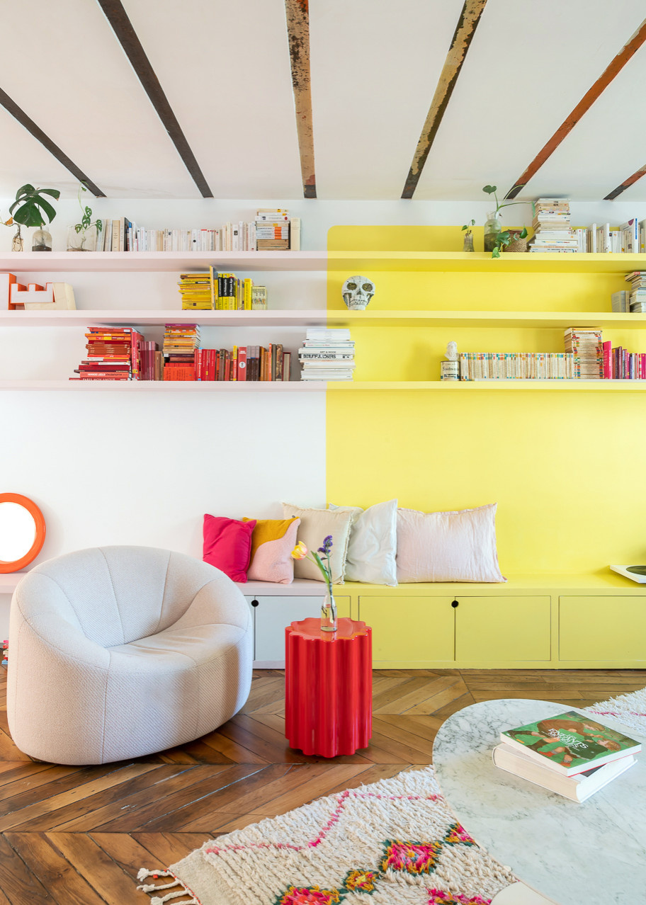 Фотоохота: 27 примеров color-blocking в интерьерах