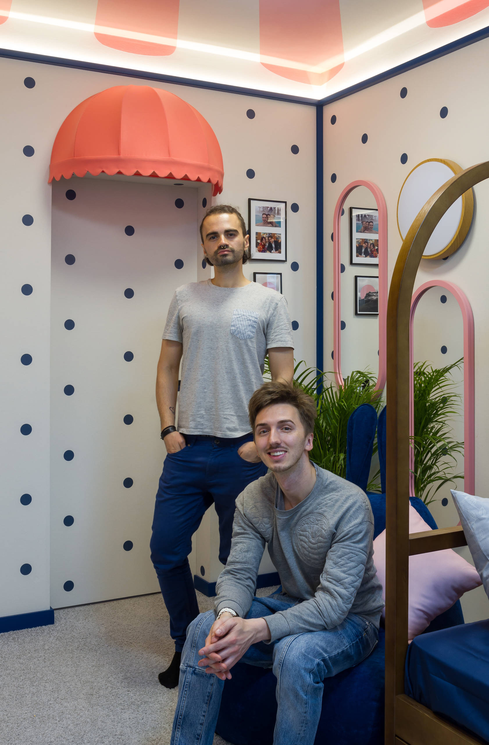 Проект недели: Детская в горошек с потолком-шатром