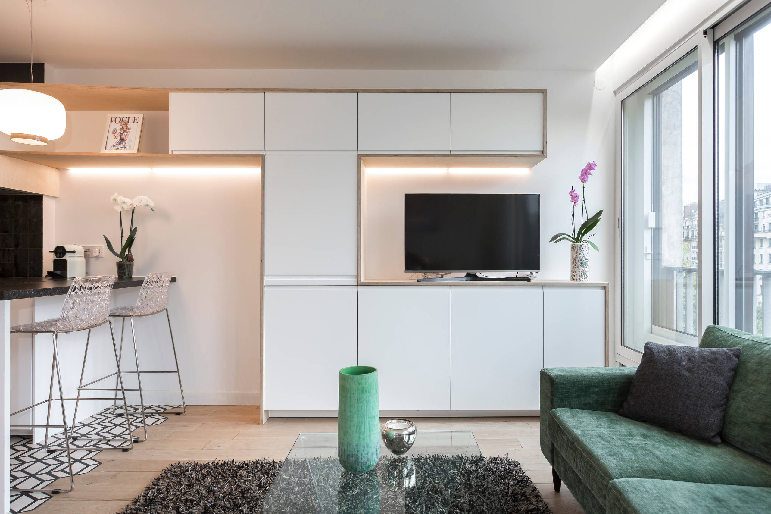 До и после: Переделка парижской студии 36 кв.м