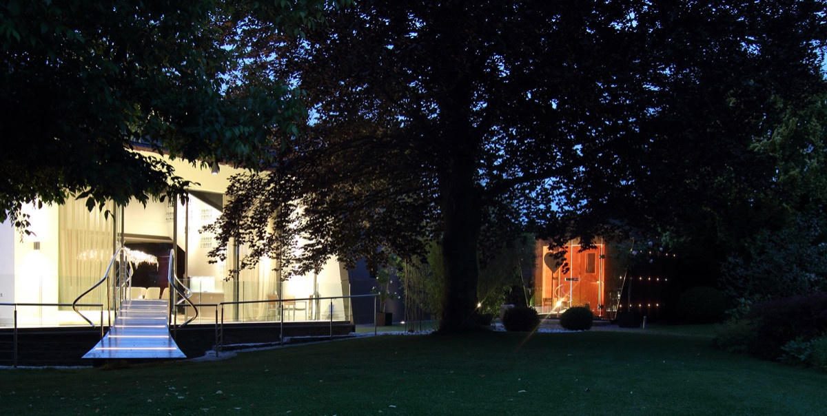 Houzz Германия: Зеркала и светодиоды... для необычной сауны в Нюрнберге