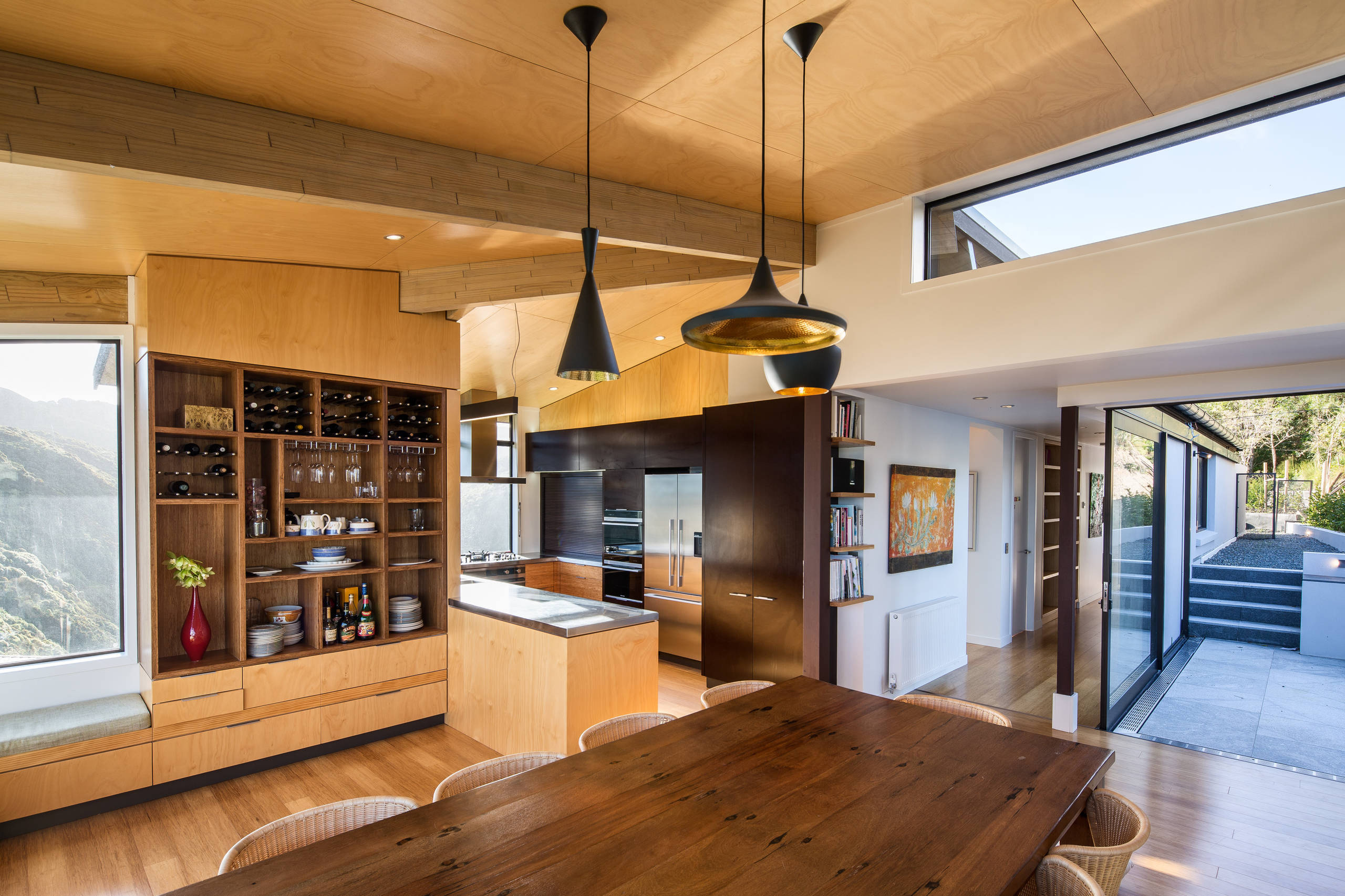 Houzz Новая Зеландия: Дом на лесистых холмах Веллингтона