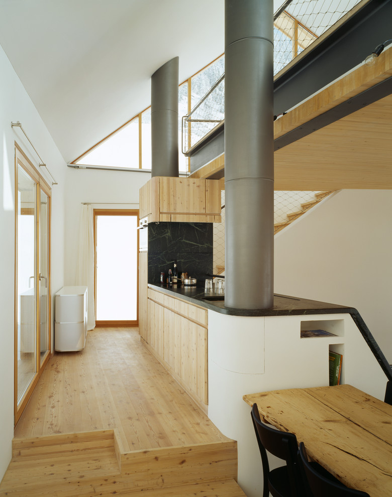 Houzz Швейцария: Дом в Альпах с пандусами вместо лестниц