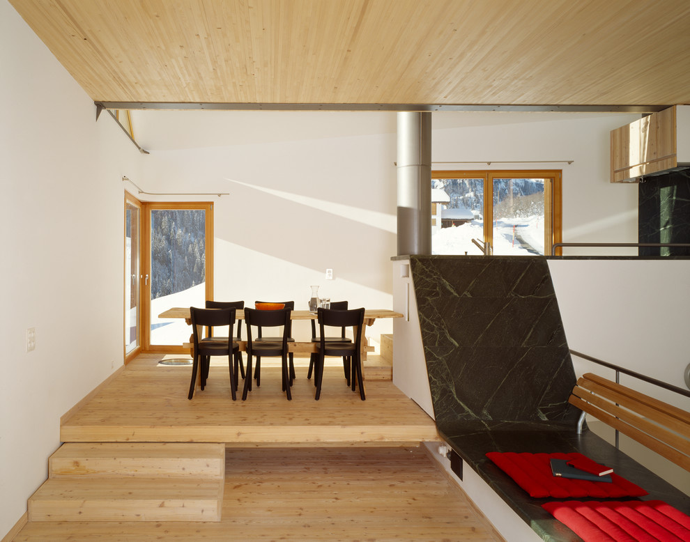 Houzz Швейцария: Дом в Альпах с пандусами вместо лестниц