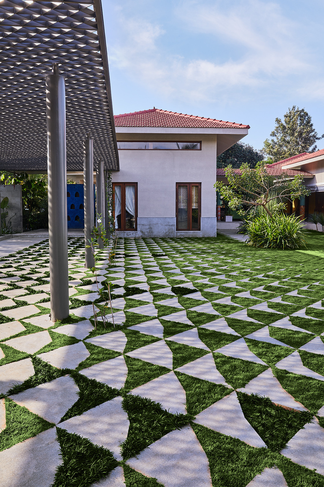 Houzz Индия: Большой дом в тропическом стиле