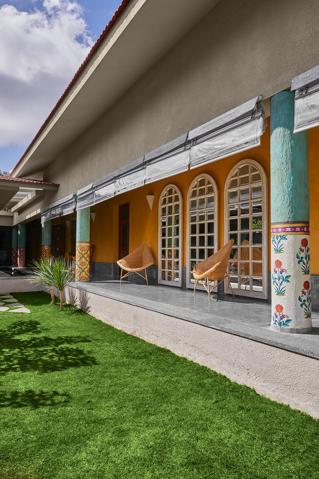 Houzz Индия: Большой дом в тропическом стиле