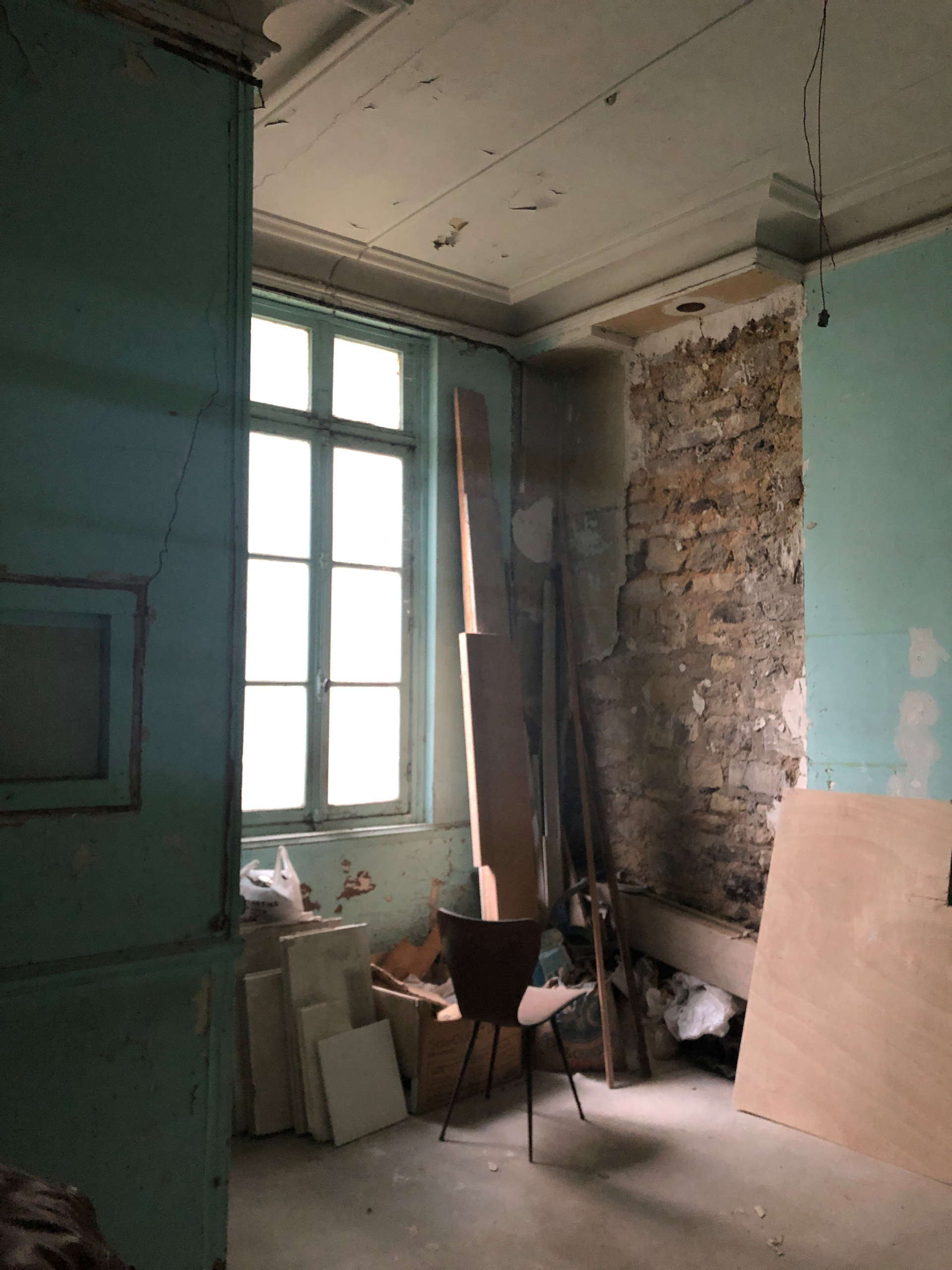 До и после: студия 19 кв.м с огромными потолками