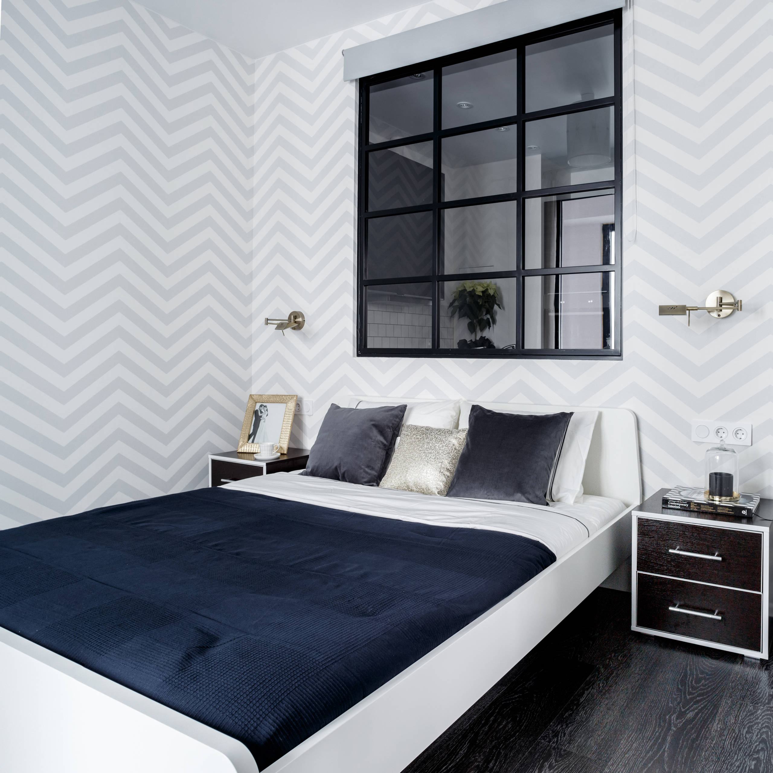 Houzz тур: 43 метра черно-белого ар деко