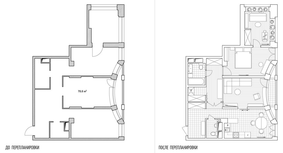 Houzz тур: Квартира с будуаром для деловой женщины