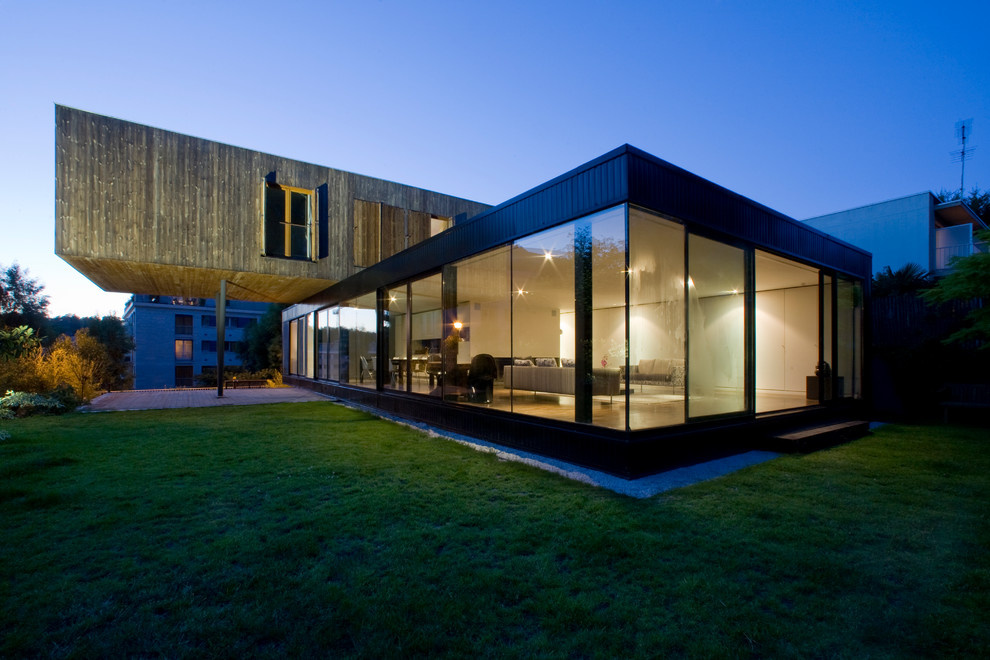 Houzz Франция: Модульный дом с «подвыподвертом»