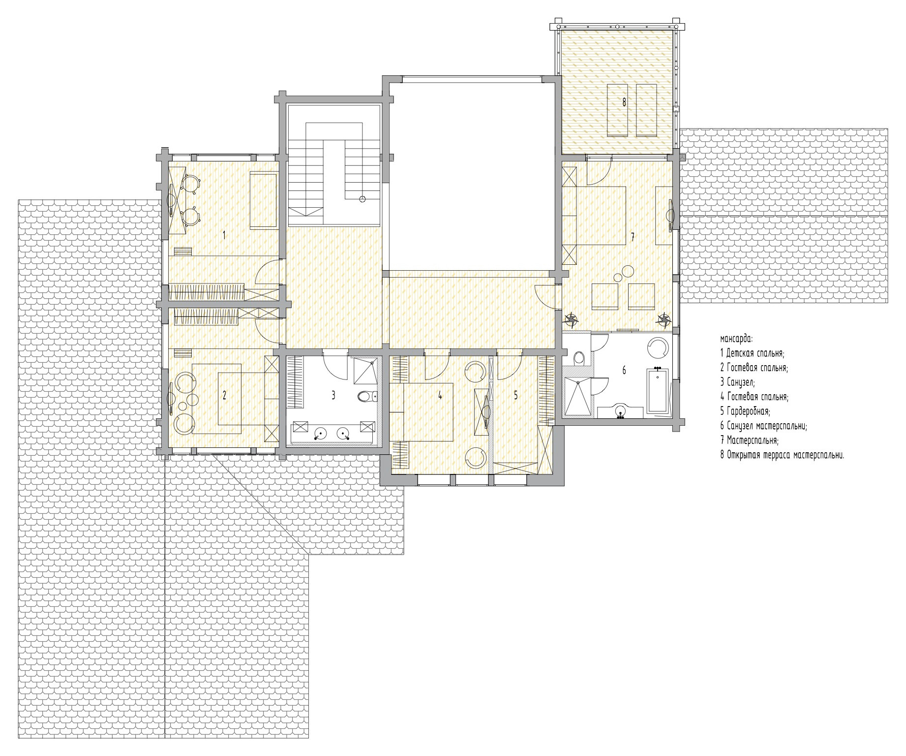 Houzz тур: Дом с напольным бордюром из старых чугунных плит
