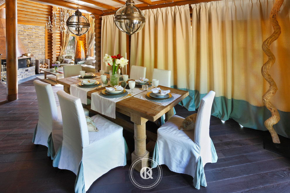 Houzz тур: Cовременная подмосковная усадьба в деревянном срубе