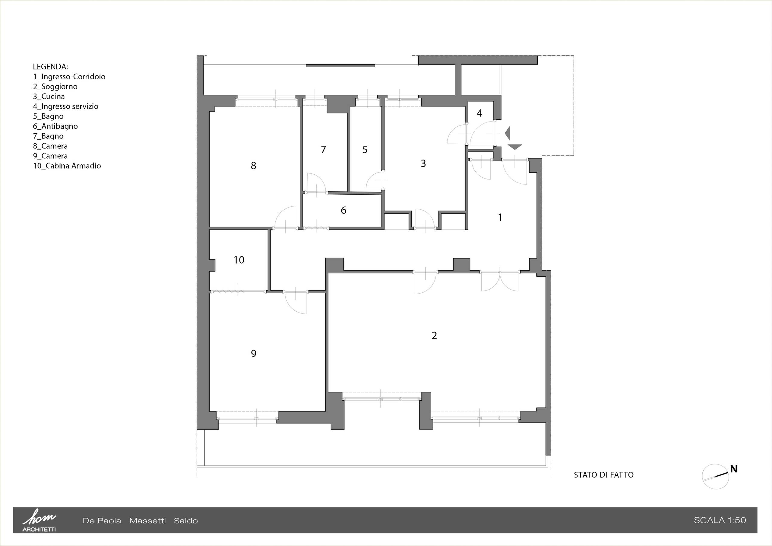 Houzz Италия: Квартира со шкафом-воронкой в прихожей