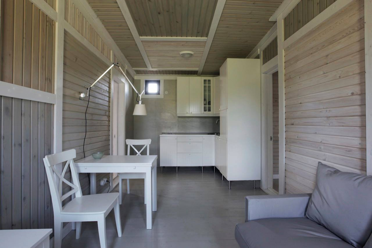 Houzz тур: Монохромный Мондриан и резные наличники дома в Алексино