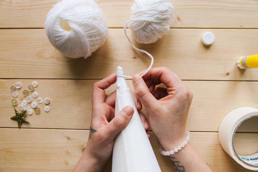 DIY: Как сделать самую теплую новогоднюю елочку своими руками