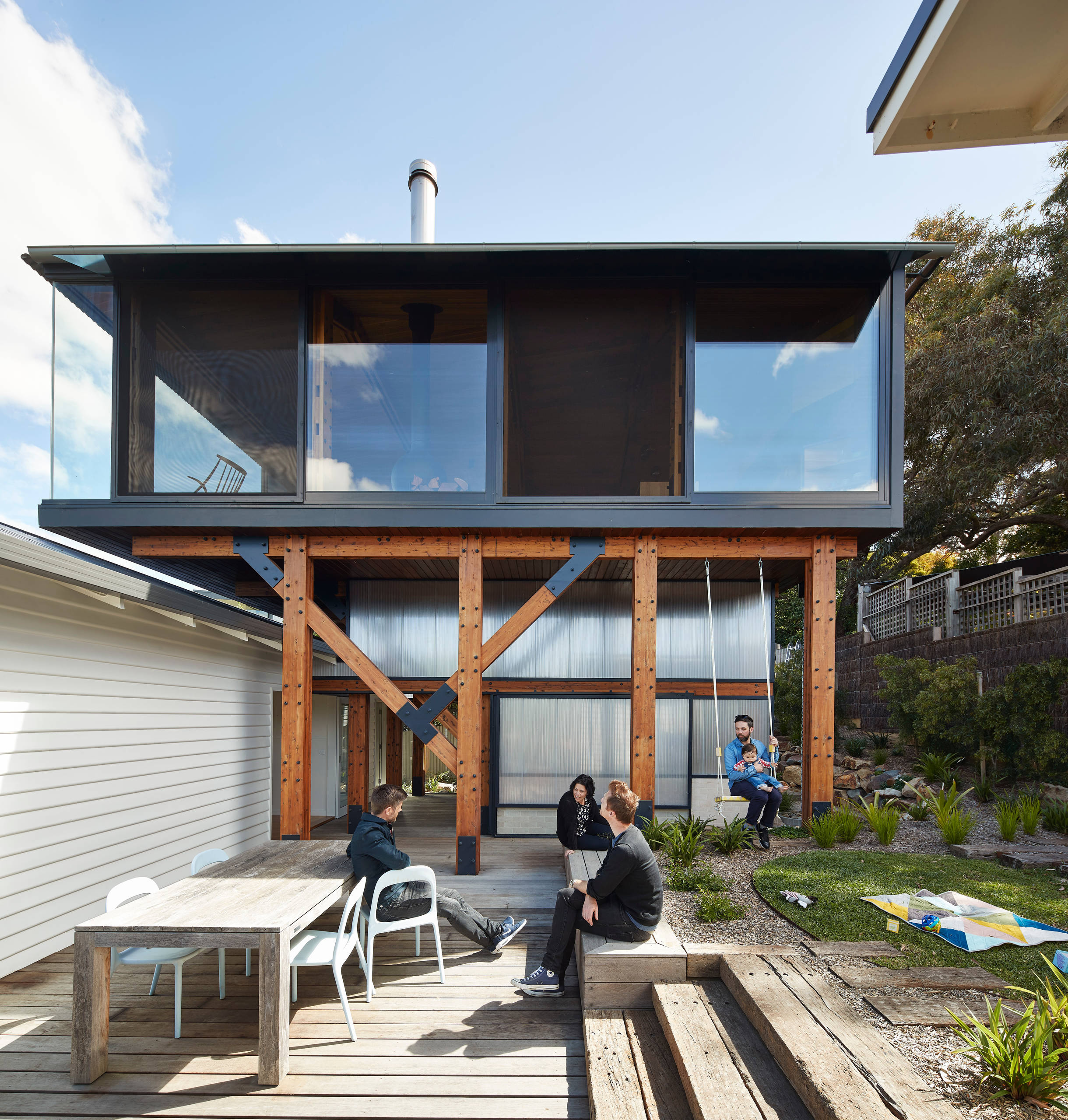 Houzz Австралия: Пляжный домик с новой надстройкой