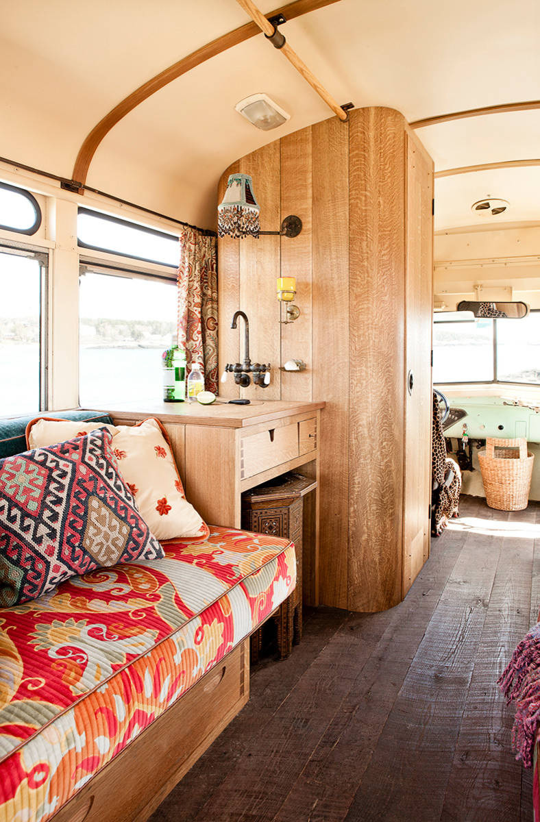 Houzz США: Хиппи-шик в автобусе «Шевроле» 1959 года