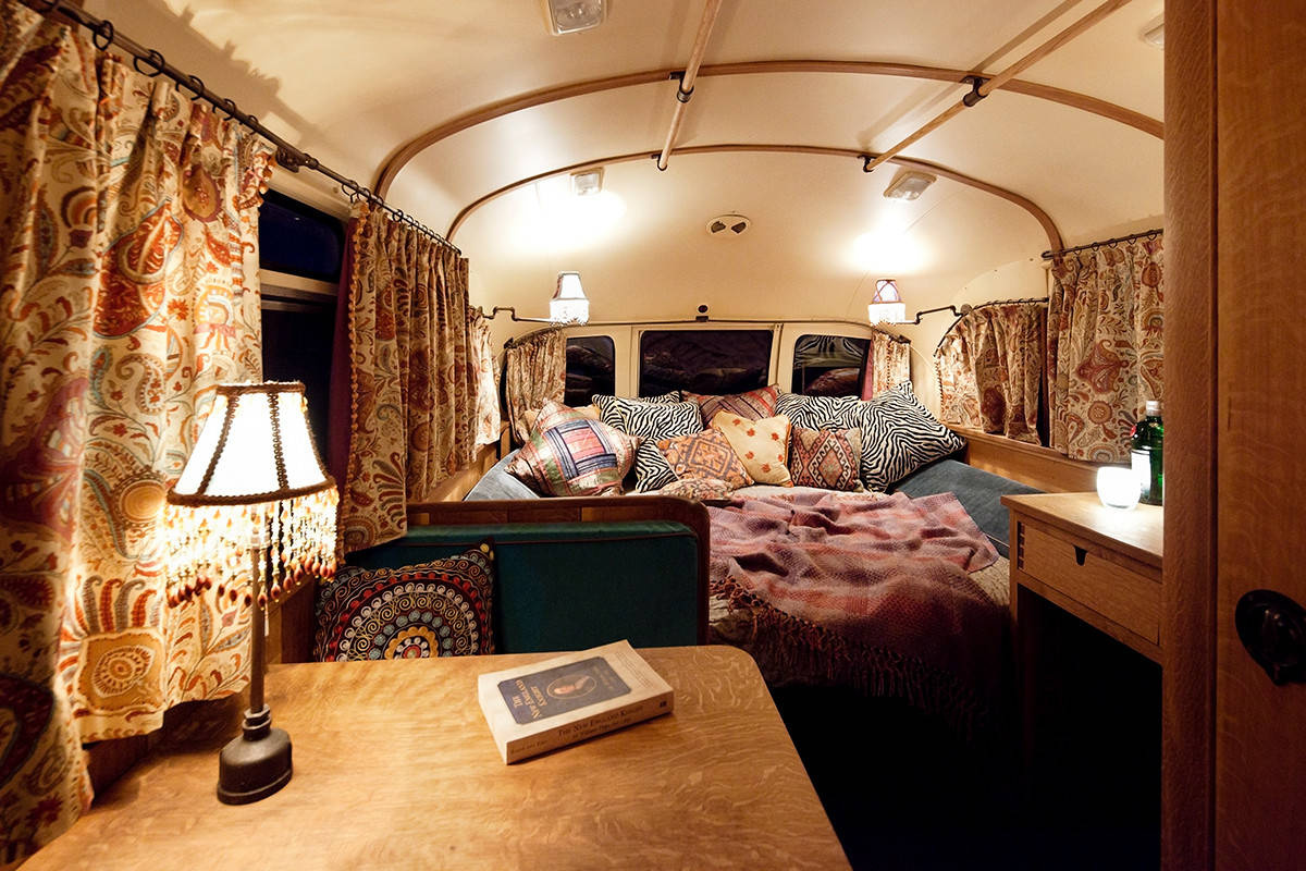 Houzz США: Хиппи-шик в автобусе «Шевроле» 1959 года