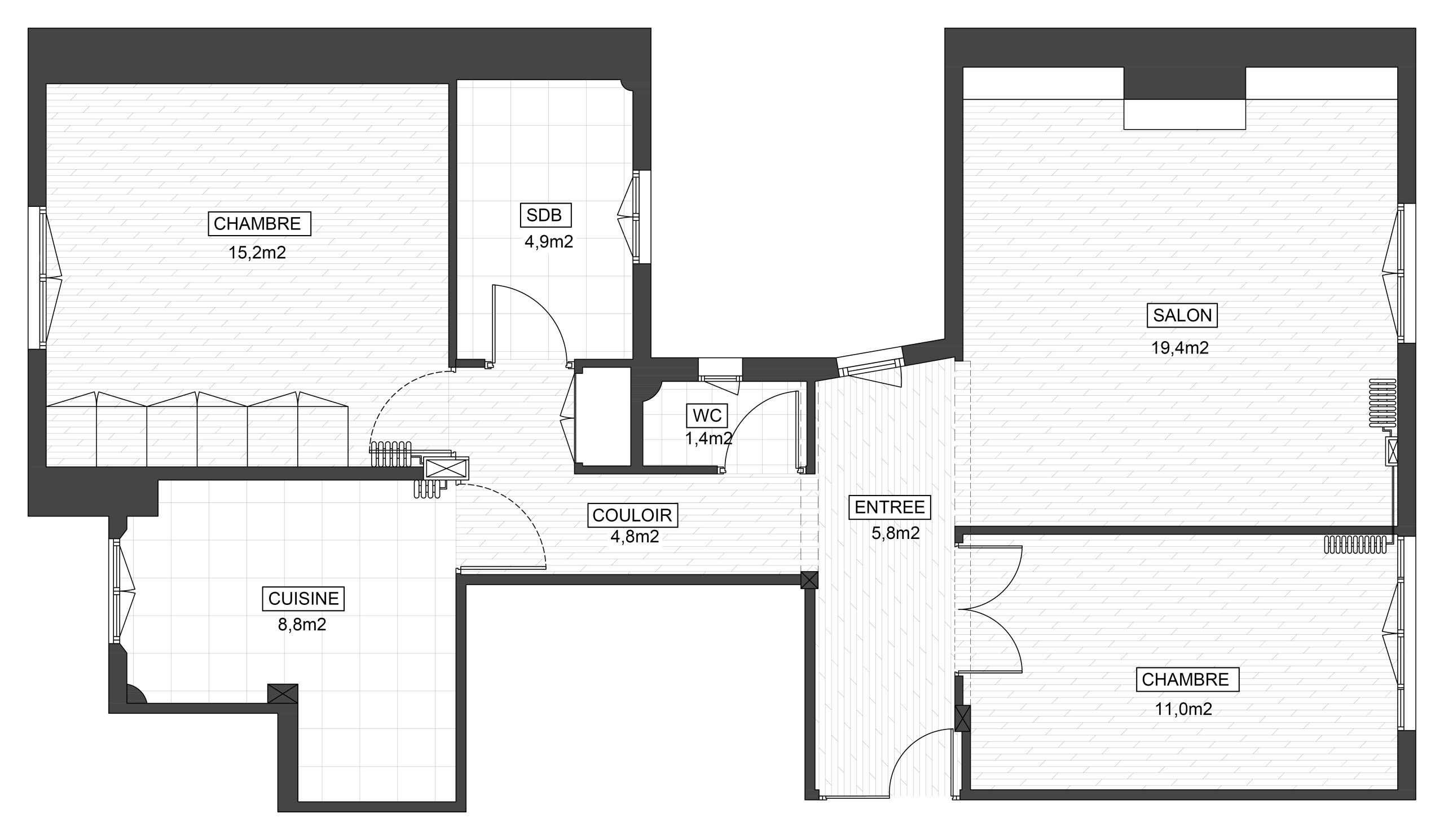 До и после: 5 проектов, где кухня оказалась в коридоре