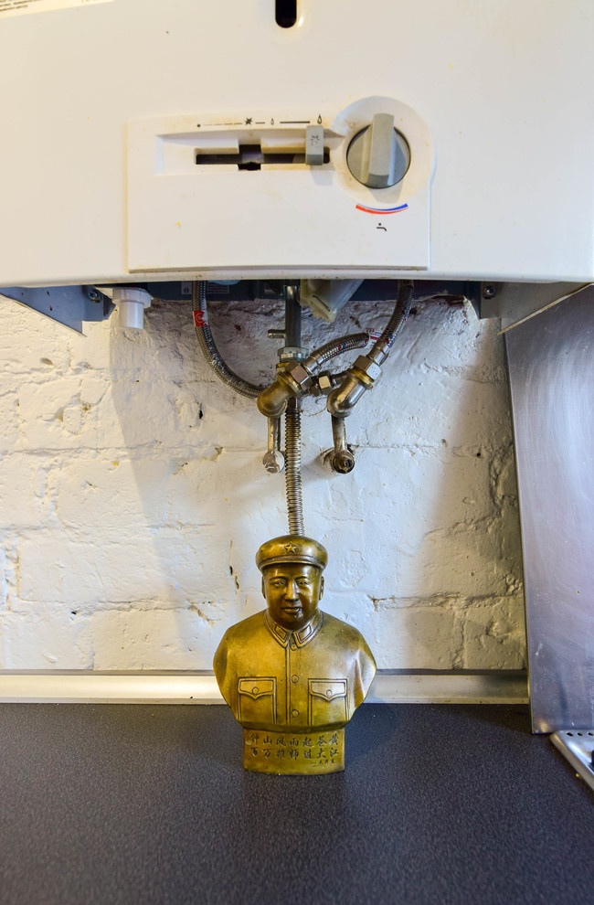 В гостях: Квартира с огромной гостиной, белыми быками и черным мопсом