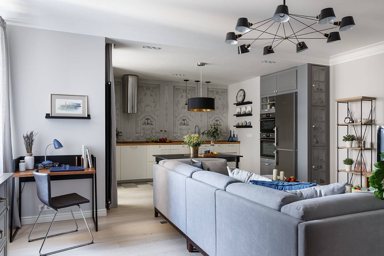 Houzz тур: Интерьер в цветах Петербурга