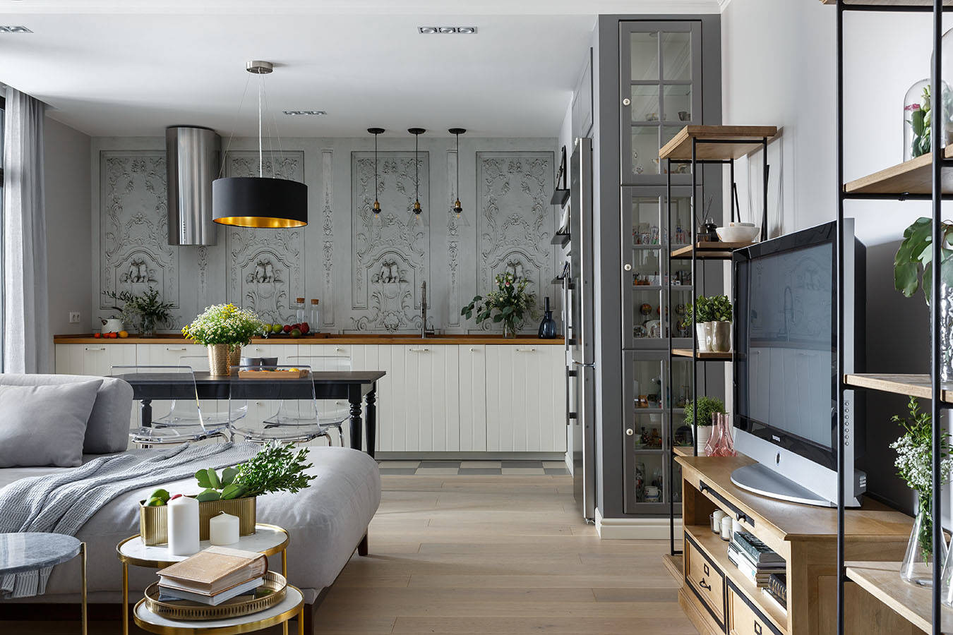 Houzz тур: Интерьер в цветах Петербурга