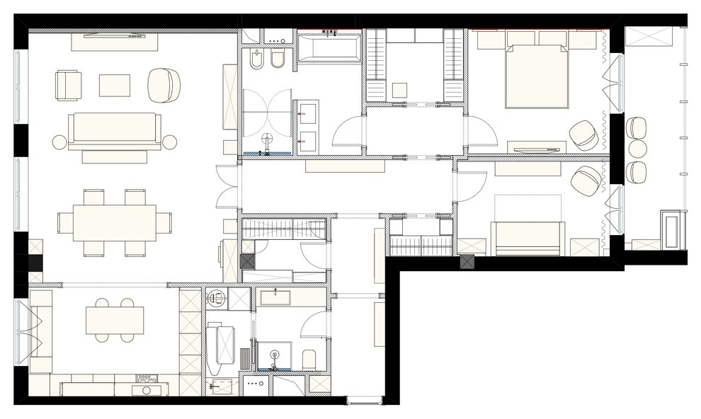 Houzz тур: Квартира с деревянными ставнями в центре Москвы