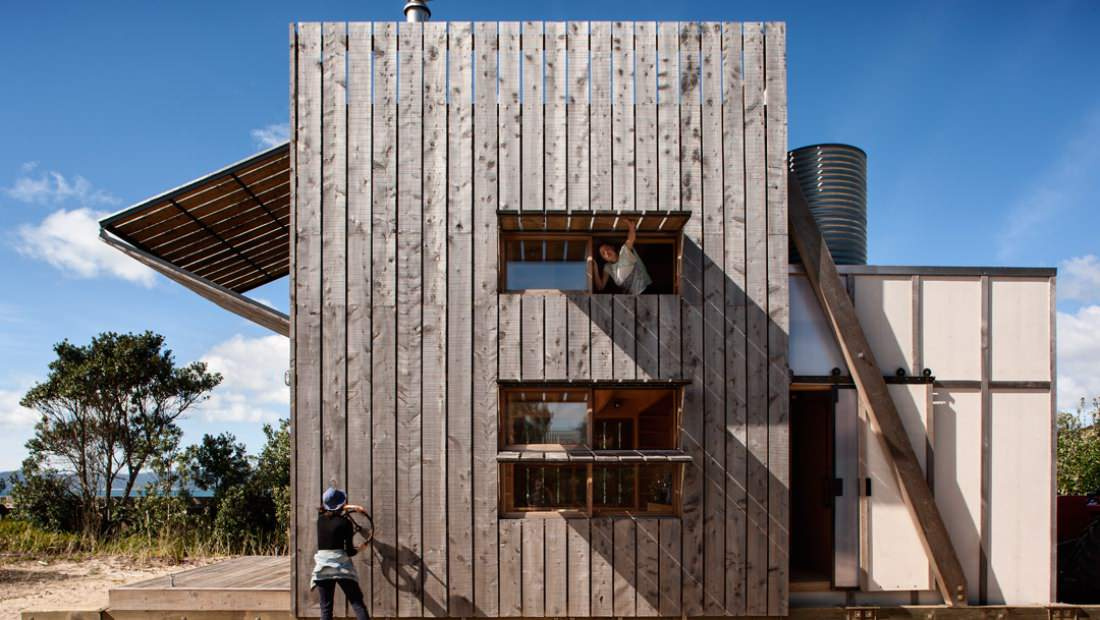 Houzz Новая Зеландия: Мобильный пляжный дом для любителей серфинга