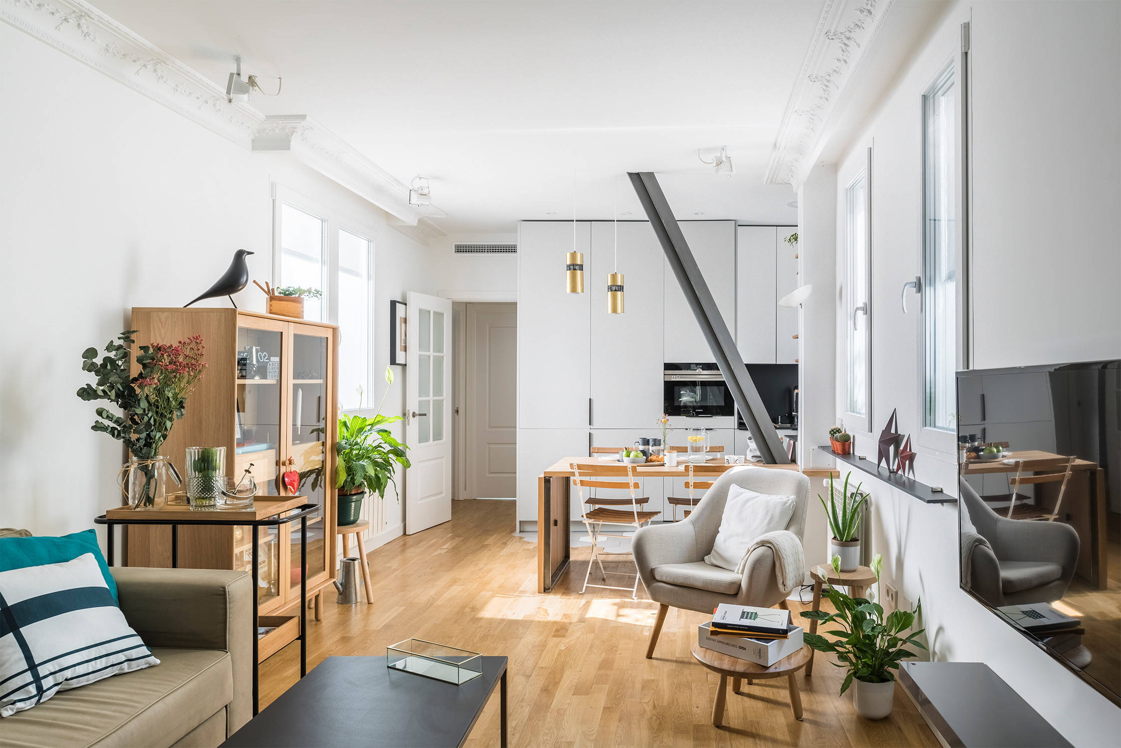 Houzz Испания: Квартира, в которой ремонт начался ради гостей