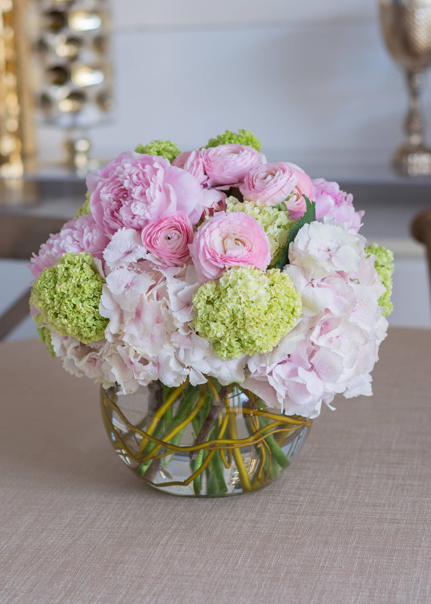 Своими руками: Необычный букет из пионов и гортензий