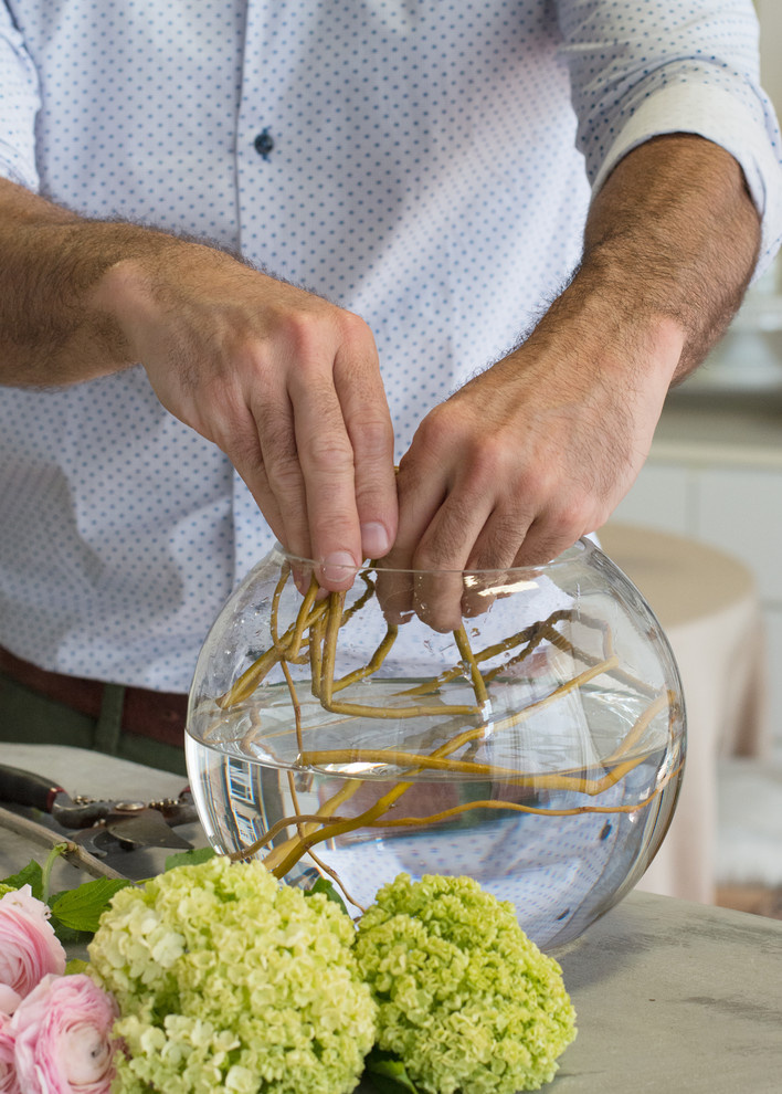 Своими руками: Необычный букет из пионов и гортензий