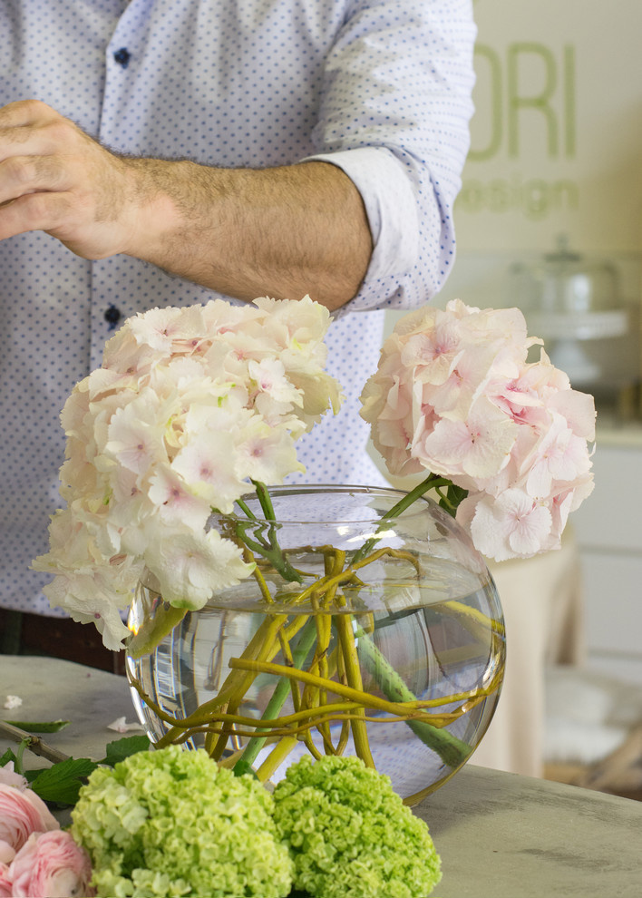 Своими руками: Необычный букет из пионов и гортензий