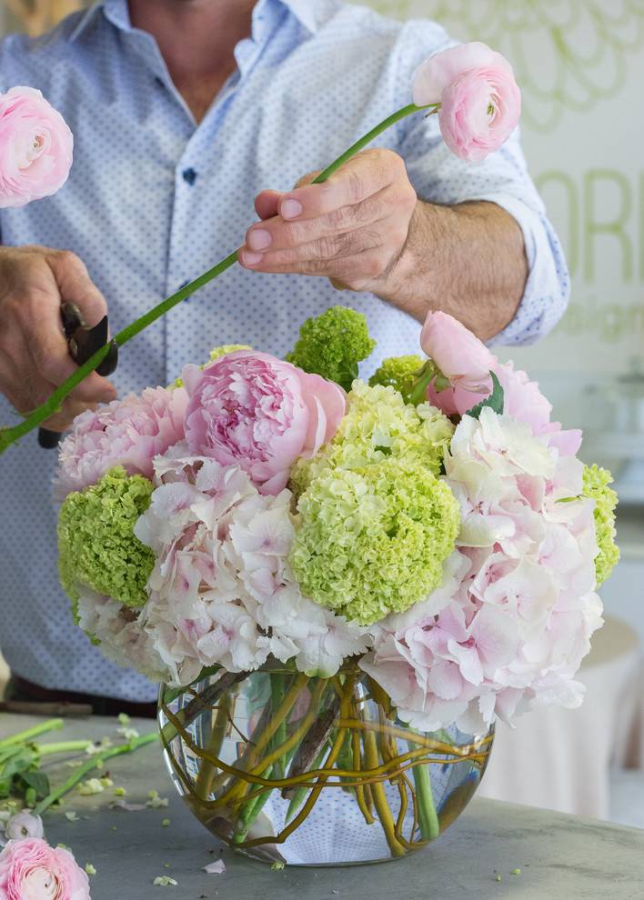 Своими руками: Необычный букет из пионов и гортензий