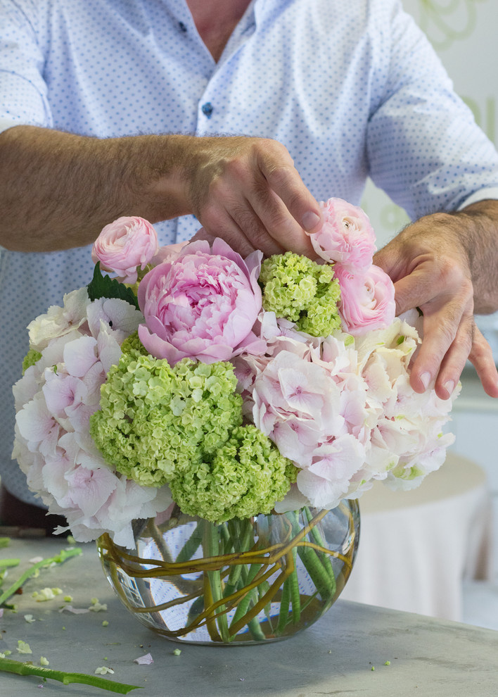 Своими руками: Необычный букет из пионов и гортензий