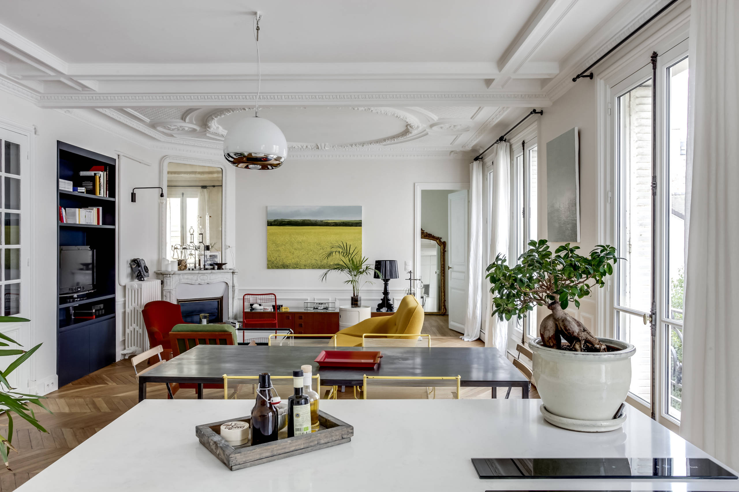 Houzz Франция: Новая жизнь османовской квартиры