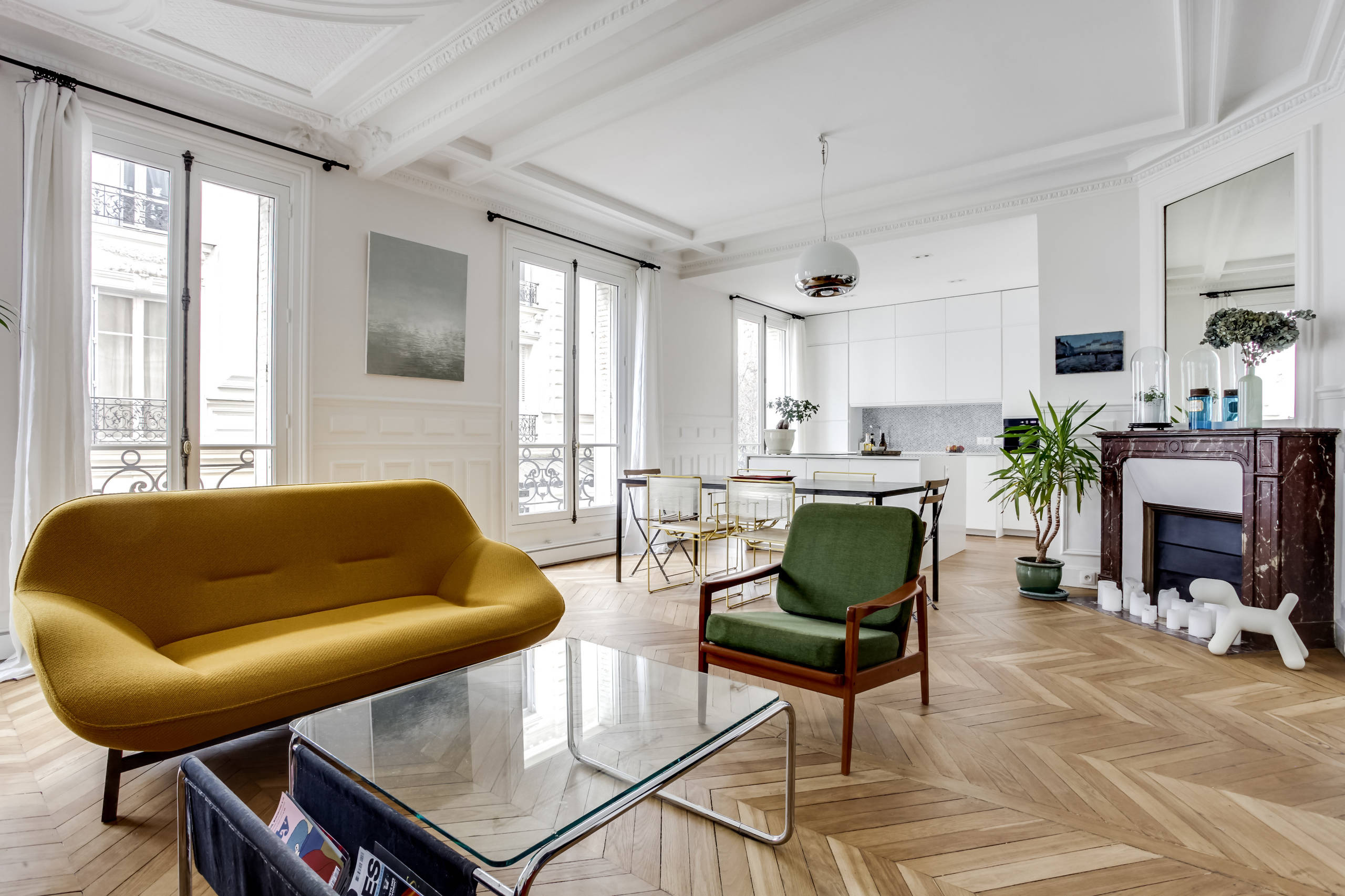 Houzz Франция: Новая жизнь османовской квартиры