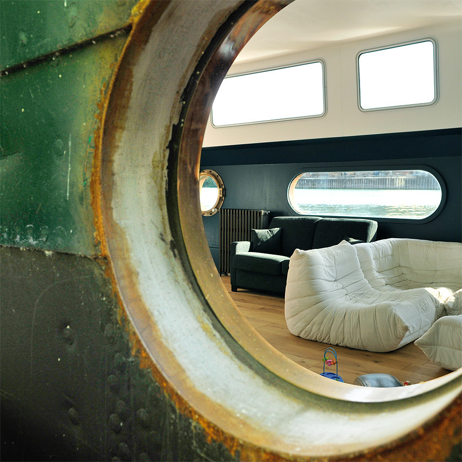 Houzz Франция: Дом-корабль для путешествий по Сене