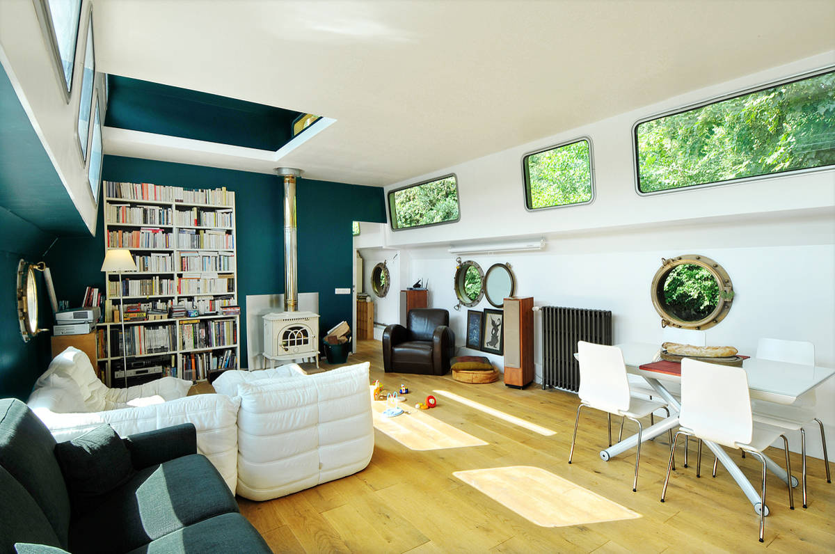 Houzz Франция: Дом-корабль для путешествий по Сене